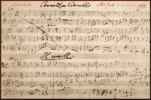 Dvořák’s Cello Concerto in B minor manuscript