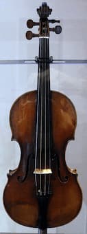 Bartolomeo giuseppe guarneri, violino cannone, appartenuto a niccolò paganini, cremona 1743