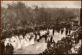Dvořák's funeral procession
