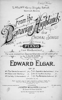 Edward Elgar: “From the Bavarian Highlands” 