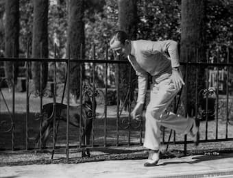 Fred Astaire and a dog