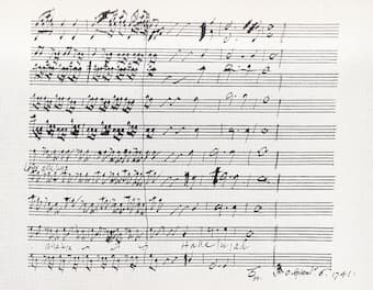Score of Hallelujah Chorus from Handel's Messiah