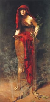 John Collier: Priestess of Delphi (1891) (Art Gallery of South Australia)
