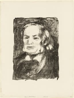 Renoir: Richard Wagner lithograph (1900) (Art Institute of Chicago)