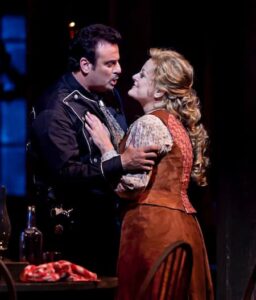 Marcello Giordani and Deborah Voigt in Fanciulla del West, 2010 (Metropolitan Opera) (photo by Sara Krulwich)