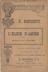 Donizetti’s The Elixir of Love poster