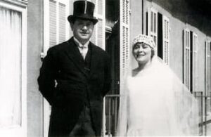 Darius and Madeleine Milhaud on their wedding day, 1925