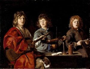 Antoine Le Nain: Trois jeunes musiciens (ca 1630) (Los Angeles County Museum of Art)