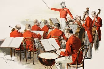 Johann Strauss Jr. with his band (Museum of the Johann Strauss Dynasty)
