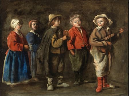Antoine Le Nain: The Young Musicians (ca. 1640) (Museo Nacional Thyssen-Bornemisza, Madrid)