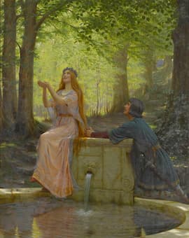 Edmund Leighton: Pelléas and Mélisande, 1910 (Williamson Art Gallery & Museum)