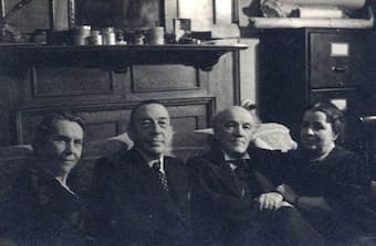 Rachmaninoff and Medtner with wives, 1938