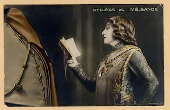 Sarah Bernhardt as Pelléas, ca. 1905
