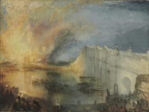 Turner: The Burning of the Houses of Lords and Commons, 1834 (The Philadelphia Museum)