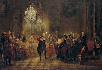 Adolph Menzel: The Flute Concert of Sanssouci, 1852