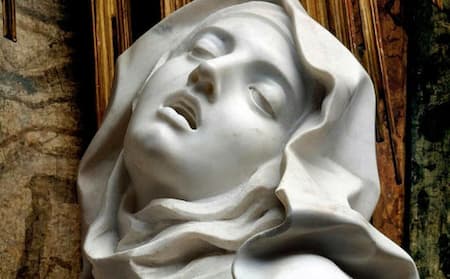 Bernini: Ecstasy of Saint Teresa (detail), 1647-1652 (Rome: Santa Maria della Vittoria)
