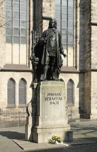 Bach's statue at St Thomas Square, Leipzig