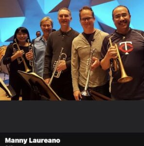 Manny and trumpet section