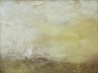 Turner: Sunrise with Sea Monsters, c.1845 (London: Tate Gallery)
