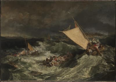 Turner: The Shipwreck, ca. 1805 (London: Tate Gallery)