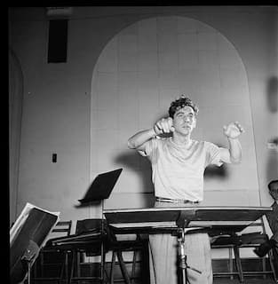 Leonard Bernstein's first experience as a composer and conductor