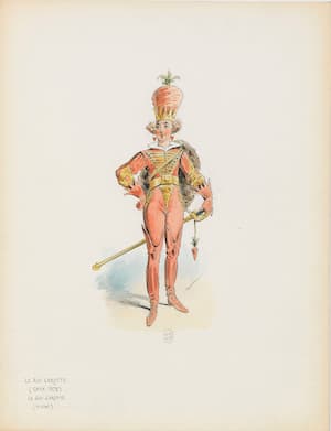 Design for the costume of Le Roi Carotte