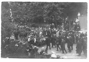 Edvard Grieg's funeral