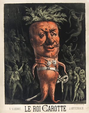 Henri Meyer: Poster for Le Roi Carotte, 1872