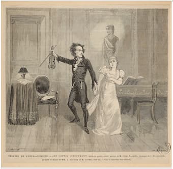 Act III of Les contes d’Hoffman: Antonia and Dr. Miracle, 1881