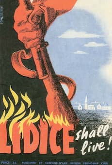 British poster commemorating Lidice