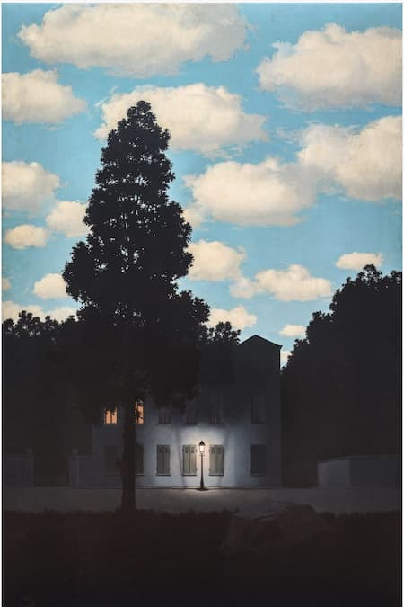 Magritte: Empire of Light, 1953-54  (Venice: Peggy Guggenheim Collection)