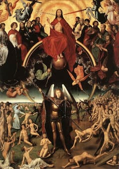 Centre panel from Memling's triptych Last Judgment (c. 1467–1471) (Muzeum Narodowe, Gdansk, Poland)