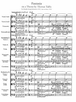 Fantasia on a Theme by Thomas Tallis music score