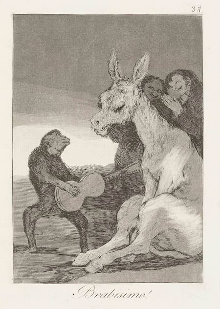 Goya: Los Caprichos: 38. Brabisimo!, 1797-98