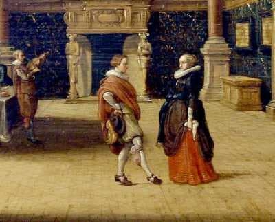 A couple dancing the Canario, ca. 1620