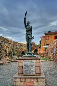 Statue of Miguel de Cervantes at Lepanto