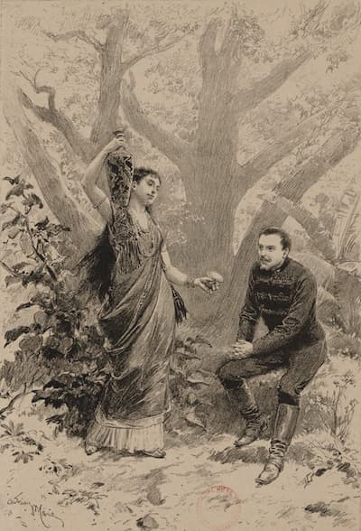 Lakmé, duo in the third act, by Adrien Marie, 1883 (Gallica-BnF)