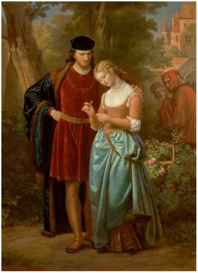 Eugen von Blaas: Faust and Marguerite in the Garden