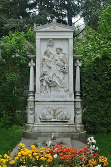 Grave of Franz Schubert at at Central Cemetery Wiener Zentralfriedhof