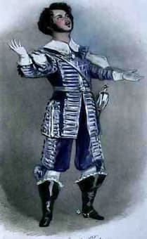 Giovanni Battista Rubini as Arturo in I Puritani, Paris 1835