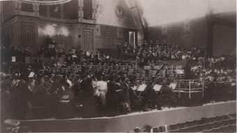 Rehearsal of Mahler's Symphony No. 8