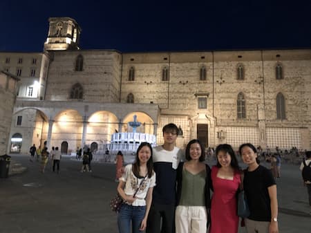 After the student recital at MusicFest Perugia 2019