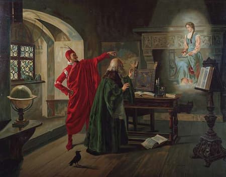 Fabio Cipolla: Méphistophélès showing Faust his image of Marguerite