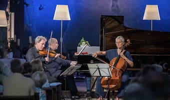 Philippe Cassard, David Grimal and Anne Gastinel performing at Festival Berlioz 2022