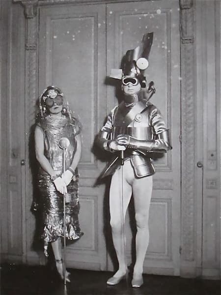 Socialites Gerald and Sara Murphy as motorcars for one of Étienne de Beaumont’s balls