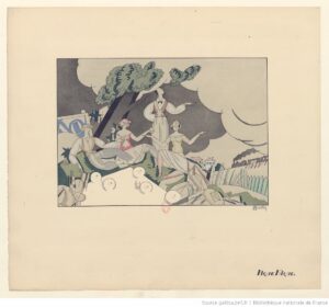 Charles Martin's illustration on Le Pique Nique, 1922