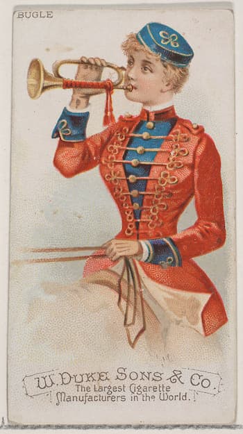 Cigarette card collections designed for music lovers: The Bugle (Metropolitan Museum)