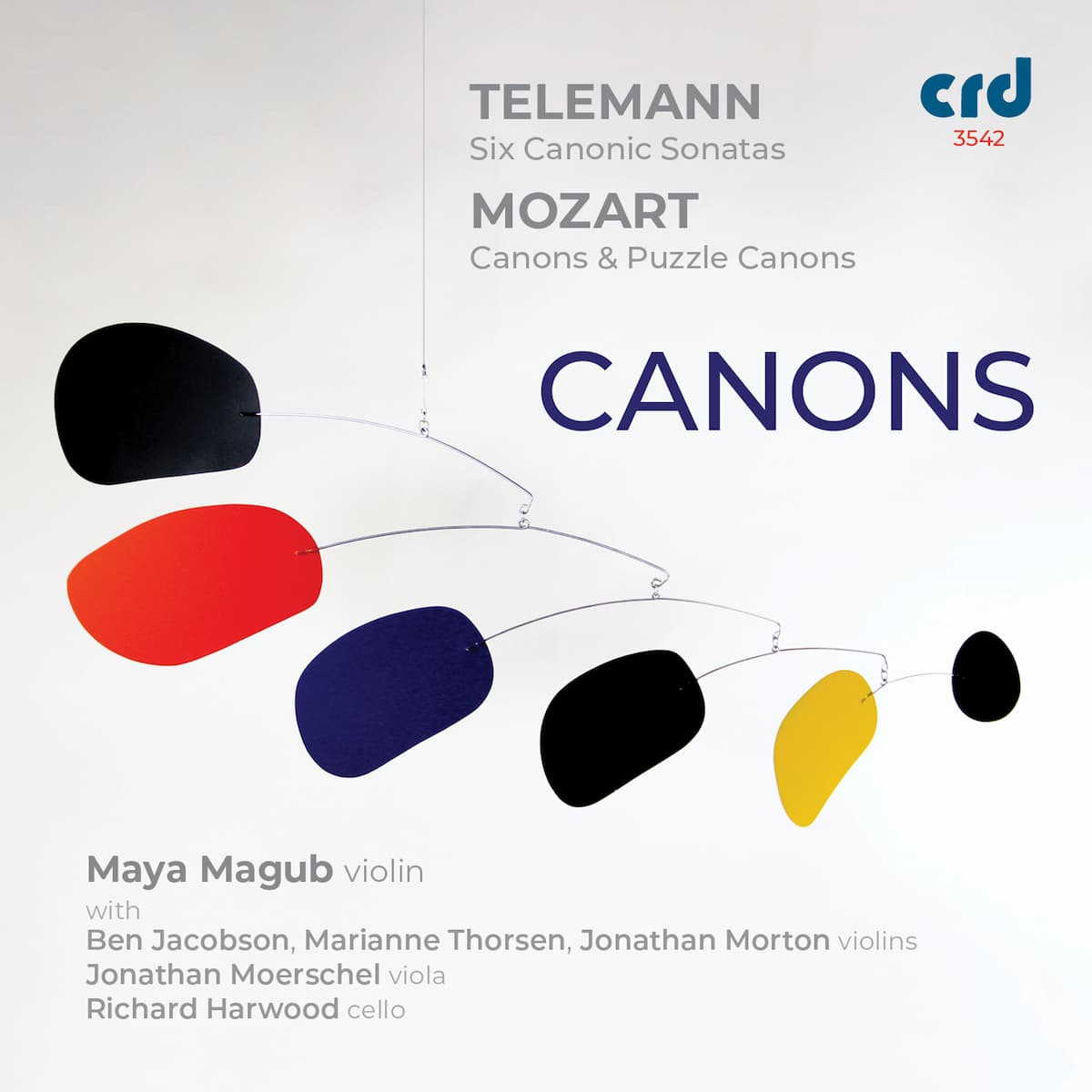 Album cover of violinist Maya Magub's Canons