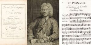 François Couperin has composed sets of Pièces de clavecin and trio sonatas