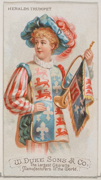Cigarette card collections designed for music lovers: Herald’s Trumpet (Metropolitan Museum)